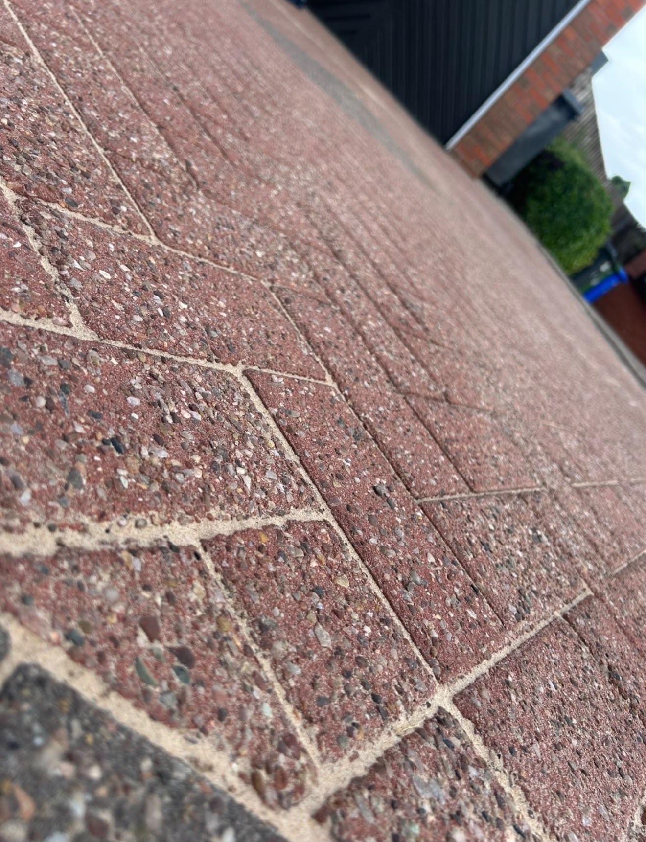 Paving detail after specialist cleaning and joint treatment
